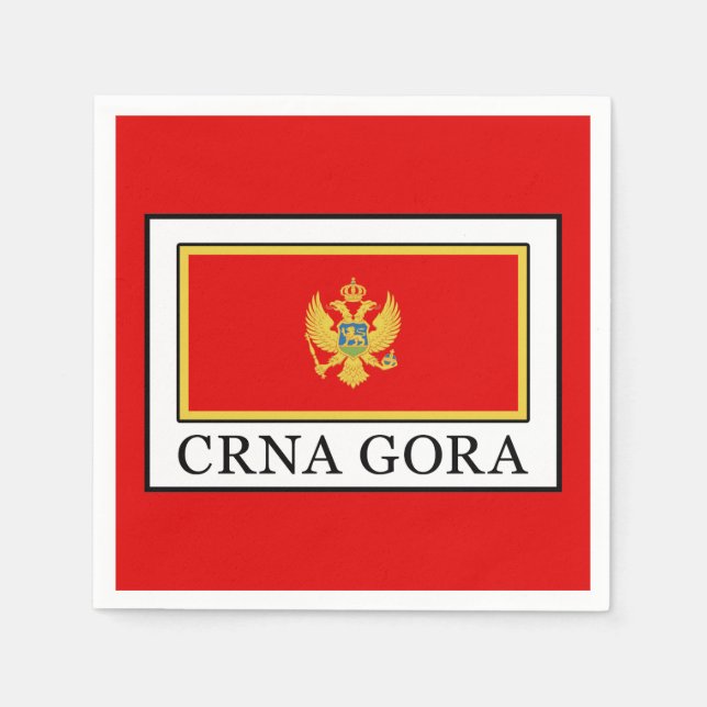 Serviette En Papier Crna Gora (Devant)