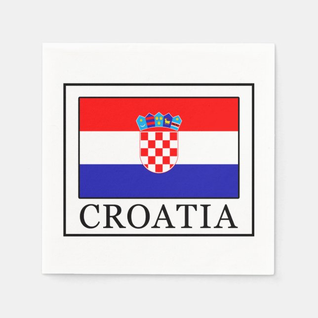 Serviette En Papier Croatie (Devant)