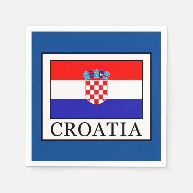 Serviette En Papier Croatie (Devant)