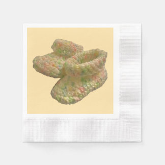 Serviette En Papier Crochet Chaussures de bébé serviettes de partie