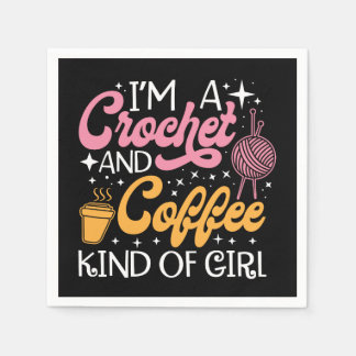 Serviette En Papier Crochet Et Café
