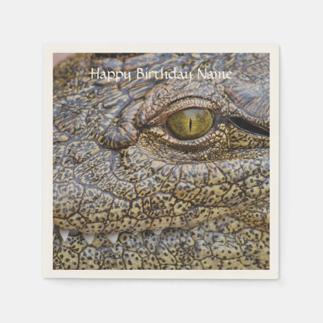 Serviette En Papier Crocodile du Nil d'Afrique (Devant)