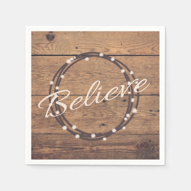 Serviette En Papier Croire (Devant)