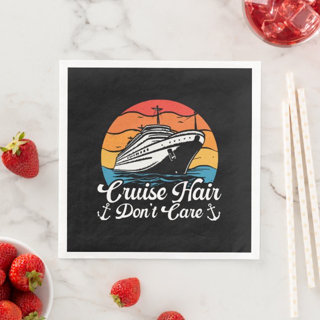Serviette En Papier Croisière Cheveux On S'en Fout (En situation)