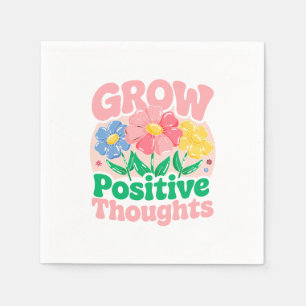 Serviette En Papier Croissance des pensées positives - Inspirationnel 