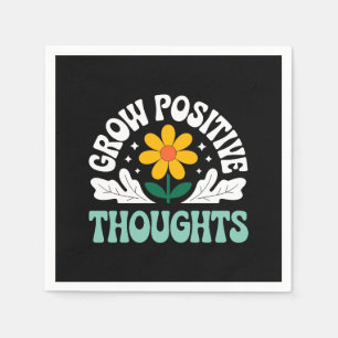 Serviette En Papier Croissance des pensées positives - Inspirationnel 