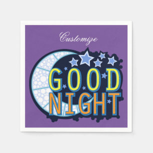 Serviette En Papier Croissant de lune Thunder_Cove de bonne nuit