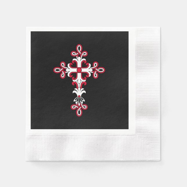 Serviette En Papier Croix chrétienne (Devant)