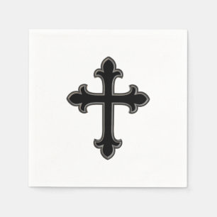 Serviette En Papier Croix chrétienne