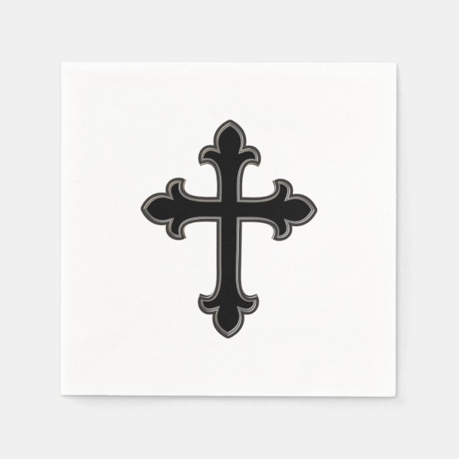 Serviette En Papier Croix chrétienne (Devant)