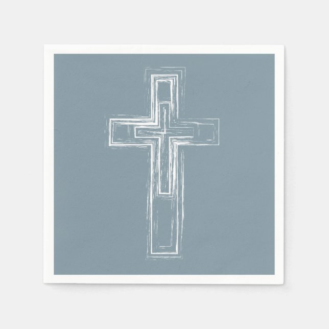 Serviette En Papier Croix chrétienne (Devant)