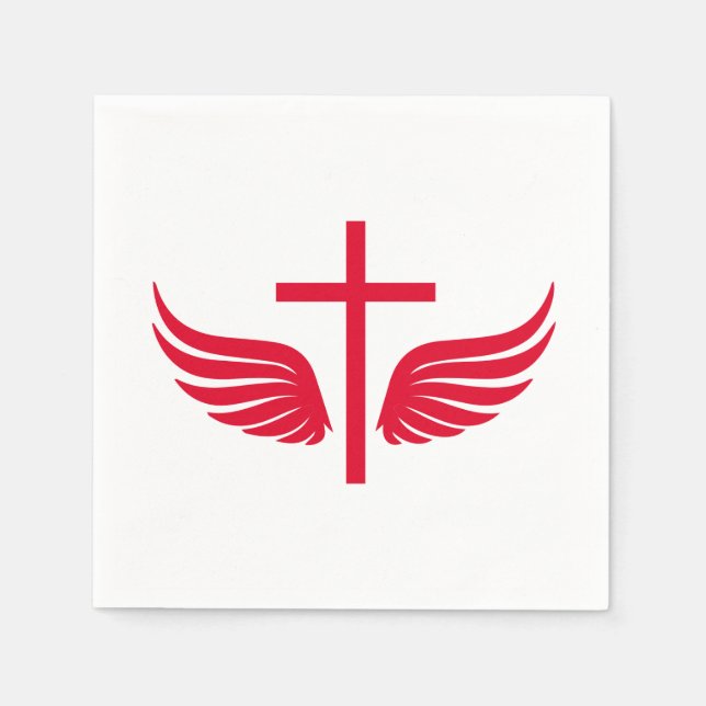 Serviette En Papier Croix chrétienne (Devant)