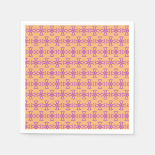 Serviette En Papier Croix chrétienne rose moderne Art esthétique
