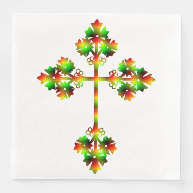 SERVIETTE EN PAPIER CROIX DE FANCY (Devant)