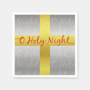 Serviette En Papier Croix de Noël chrétienne Joli religieux