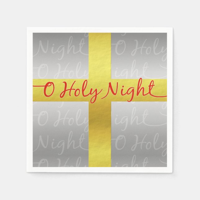 Serviette En Papier Croix de Noël chrétienne Joli religieux (Devant)