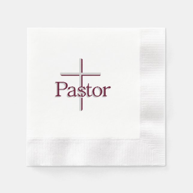 Serviette En Papier Croix pastorale (Devant)