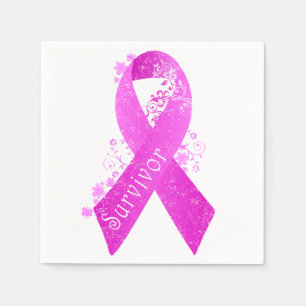 Serviette En Papier Cru de survivant de cancer du sein