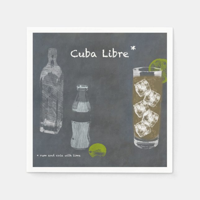 Serviette En Papier Cuba libre (Devant)