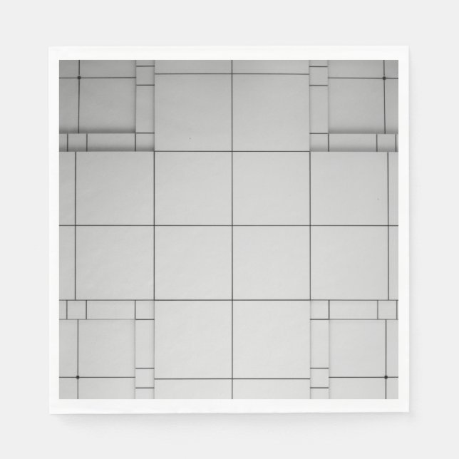 Serviette En Papier Cubes Abstraits (Devant)