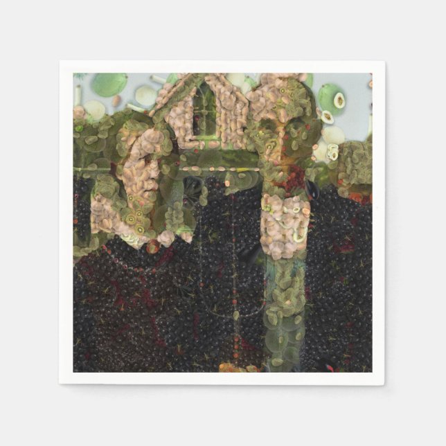 Serviette En Papier Cuillère d'art gothique végétalien (Devant)