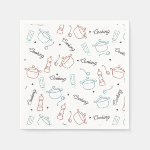 Serviette En Papier Cuisine bien avec Motif d'amour