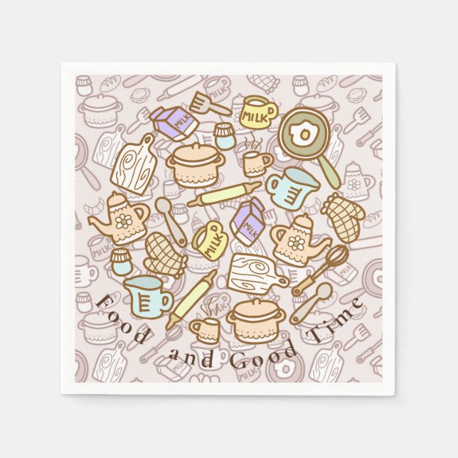 Serviette En Papier Cuisine Brown (Devant)