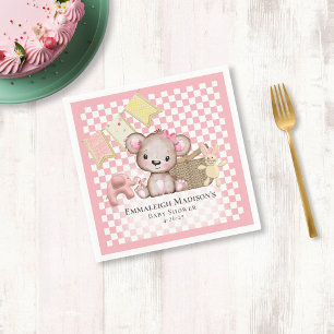 Serviette En Papier Cuisine Brown Teddy Bear Baby shower de pique-niqu