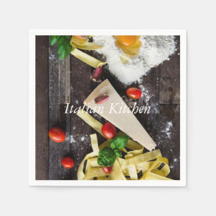 Serviette En Papier Cuisine italienne Personnaliser le texte