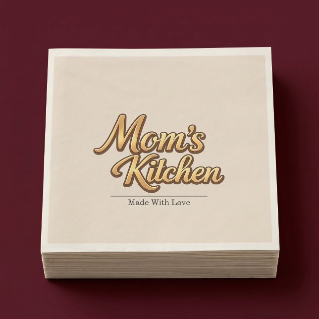 Serviette En Papier Cuisine Personnalisée de Maman (Créateur téléchargé)