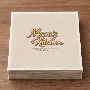 Serviette En Papier Cuisine Personnalisée de Maman