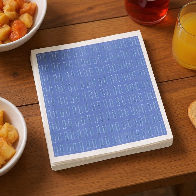 Serviette En Papier Cuisines Bleues (Créateur téléchargé)