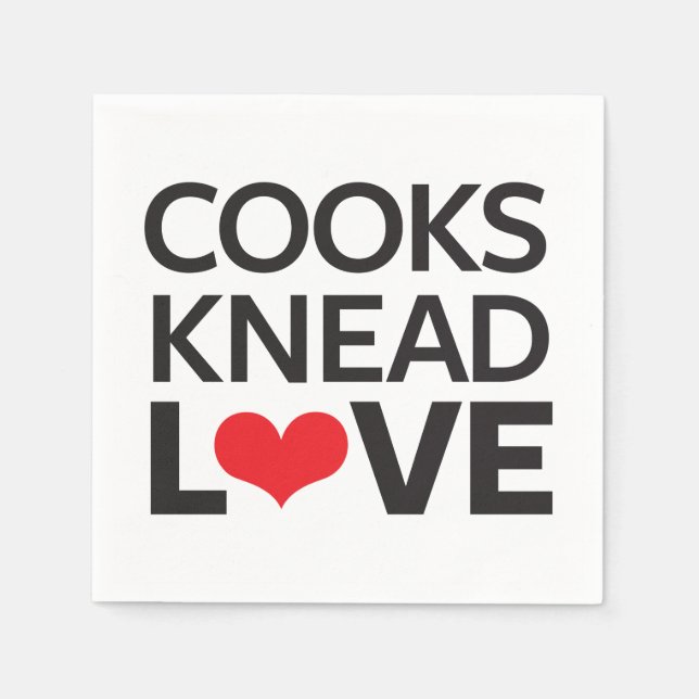 Serviette En Papier Cuisines Knead Love (Devant)