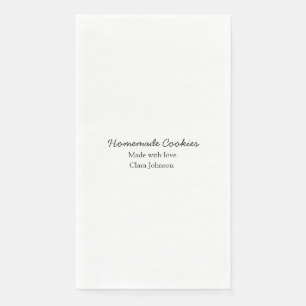 Serviette En Papier Cuisiniers maison ajoutez votre texte nom personna