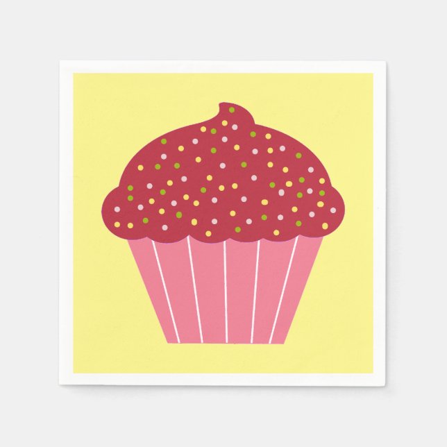 Serviette En Papier Cupcake (Devant)