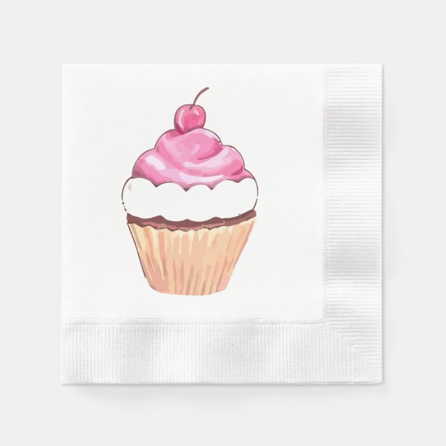 Serviette En Papier Cupcake (Devant)