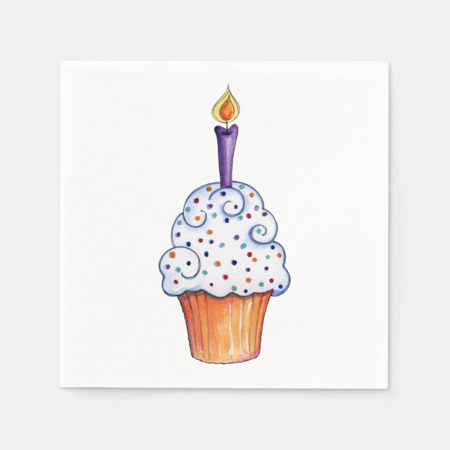 Serviette En Papier Cupcake (Devant)