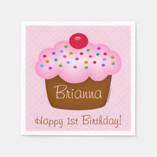 Serviette En Papier Cupcake