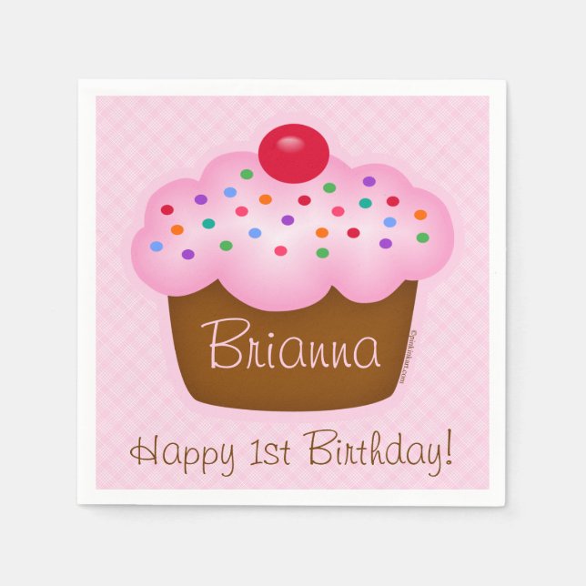 Serviette En Papier Cupcake (Devant)