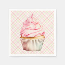 Cupcake Aquarelle Rose