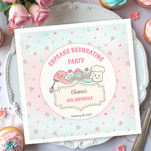 Serviette En Papier Cupcake Décoration Party Cute Baking Girl Annivers