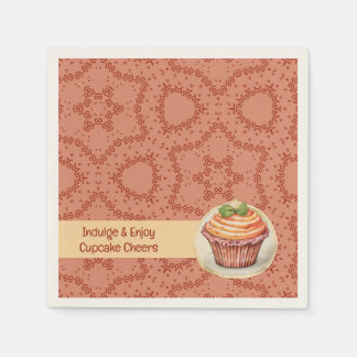 Serviette En Papier CupCakes et points