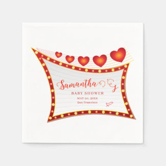 Serviette En Papier Cupid Little Secret Valentine Baby Shower Welcome