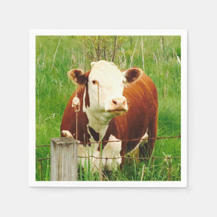 Serviette En Papier Curious Cow 4Ricky