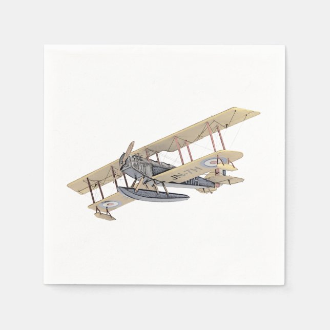 Serviette En Papier Curtiss Flotter Plane Papier Partie serviettes (Devant)