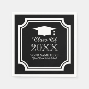 Serviette En Papier Custom graduation party napkins for graduates