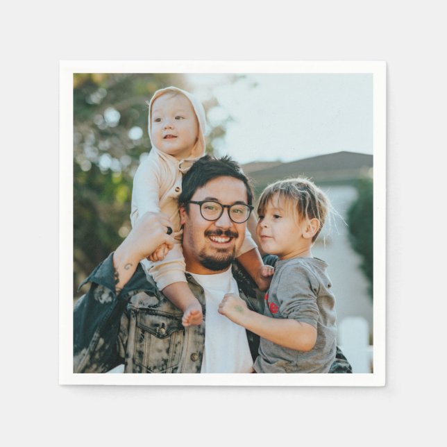 Serviette En Papier Custom Photo  (Devant)