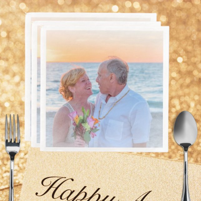 Serviette En Papier Custom Photo Logo Art Slogan Standard (Créateur téléchargé)