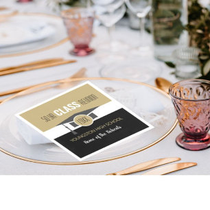 Serviette En Papier CUSTOMISE ! Votre année et la réunion scolaire