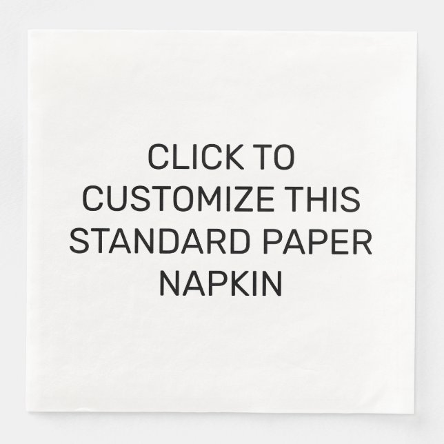 SERVIETTE EN PAPIER CUSTOMISER CE DOCUMENT NORMAL NAPKIN (Devant)